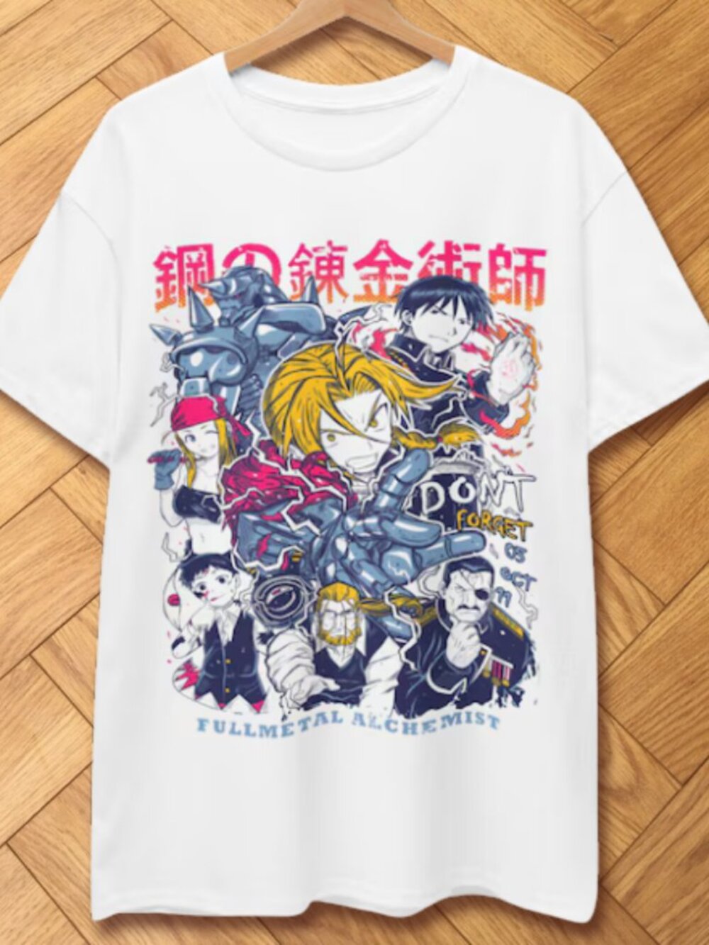 Fullmetal Alchemist Brotherhood Anime Collage Graphic Tee
